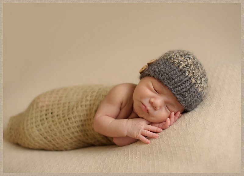 baby in knit hat