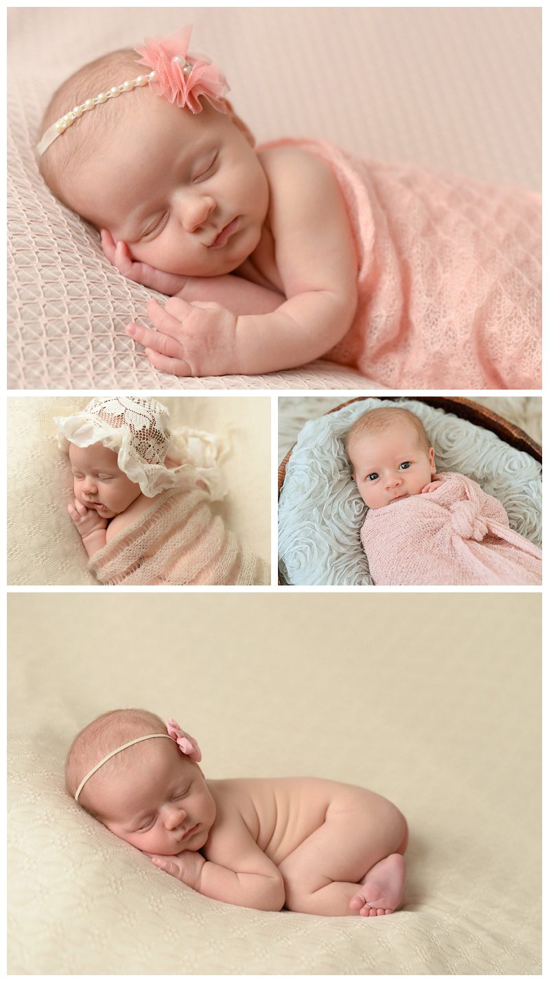 newborn in pink
