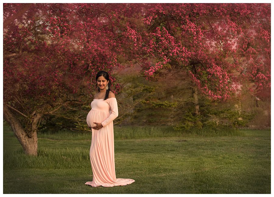flowering trees maternity pictures