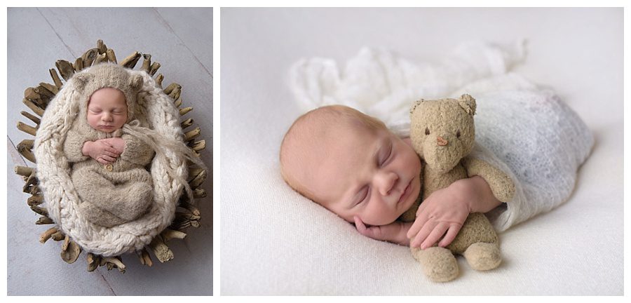 newborn boy teddy themed pictures