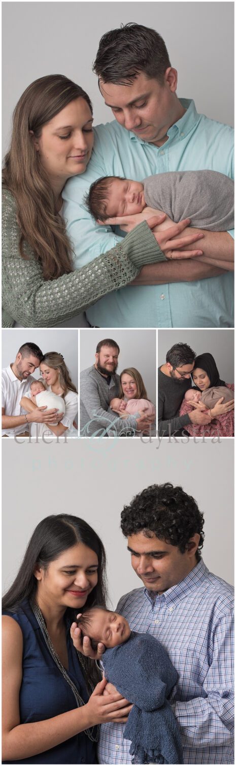 what should parents wear for a newborn photo session- more examples